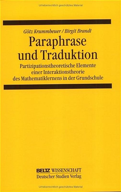Paraphrase und Traduktion