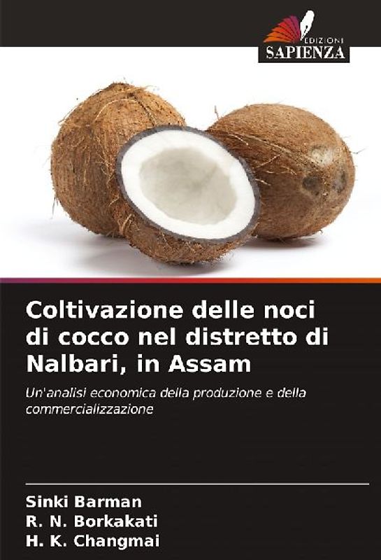 Coltivazione delle noci di cocco nel distretto di Nalbari, in Assam