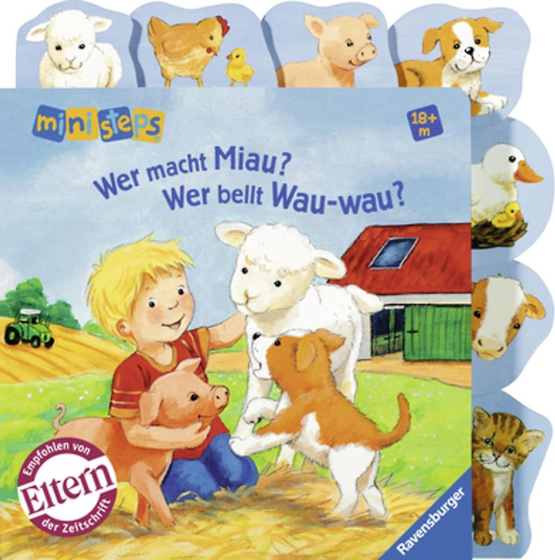 ministeps: Wer macht Miau? Wer bellt Wau-wau?