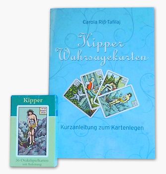 Set mit Buch und Karten: Kipper Wahrsagekarten