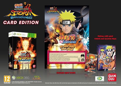 Naruto Shippuden: Ultimate Ninja Storm Generations [Limited Card Edition inkl. Spielfeld, Karten und Poster] Xbox 360