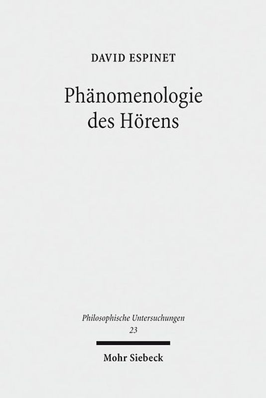 Phänomenologie des Hörens