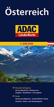 ADAC LänderKarte Österreich 1:300 000
