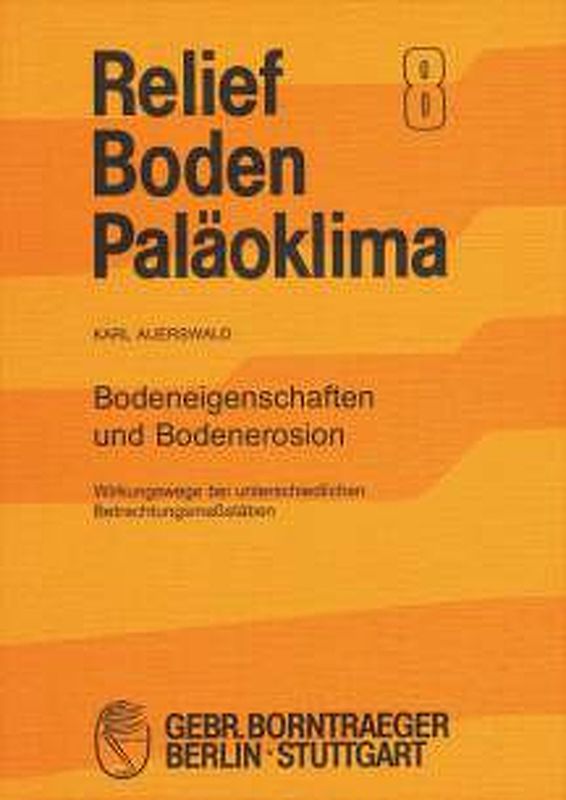 Bodeneigenschaften und Bodenerosion