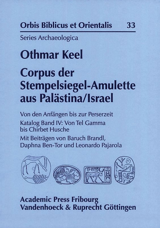 Corpus der Stempelsiegel-Amulette aus Palästina/Israel