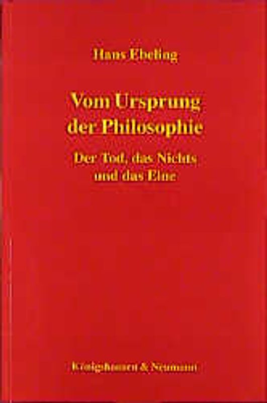 Vom Ursprung der Philosophie