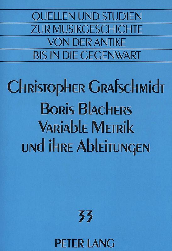Boris Blachers Variable Metrik und ihre Ableitungen