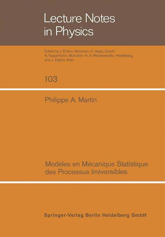 Modeles en mecanique statistique des processus irreversibles