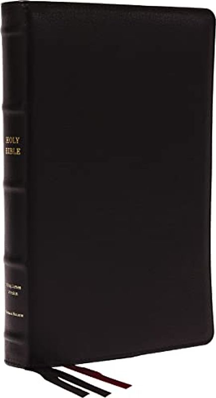 KJV Holy Bible: Large Print Thinline, Black Goatskin Leather, Premier Collection, Red Letter, Comfort Print: King James Version