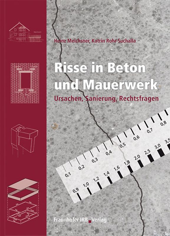 Risse in Beton und Mauerwerk.