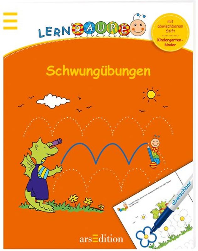 Lernraupe - Schwungübungen
