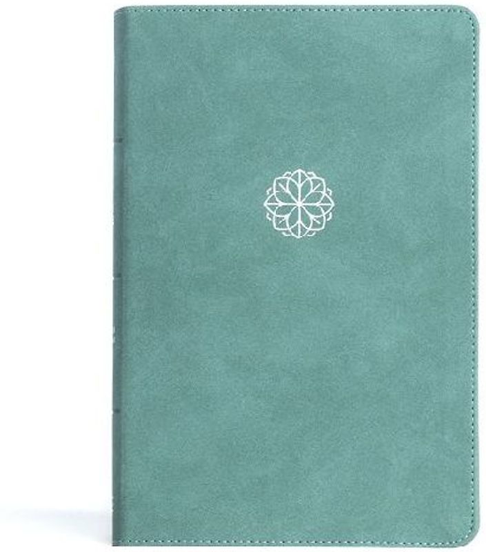 CSB Personal Size Giant Print Bible, Earthen Teal Leathertouch