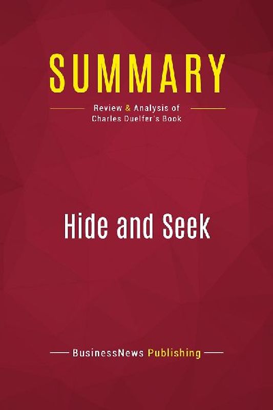 Summary: Hide and Seek