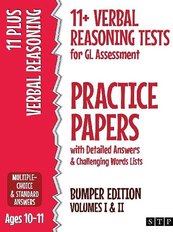 11+ Verbal Reasoning Tests for GL Assessment Practice Papers with Detailed Answers & Challenging Words Lists Bumper Edition
