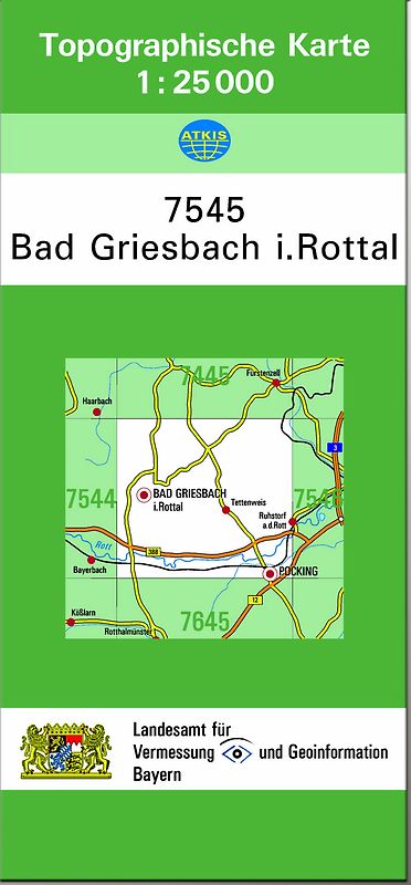TK25 7545 Bad Griesbach i.Rottal