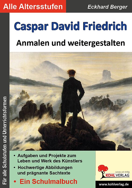 Caspar David Friedrich anmalen und weitergestalten