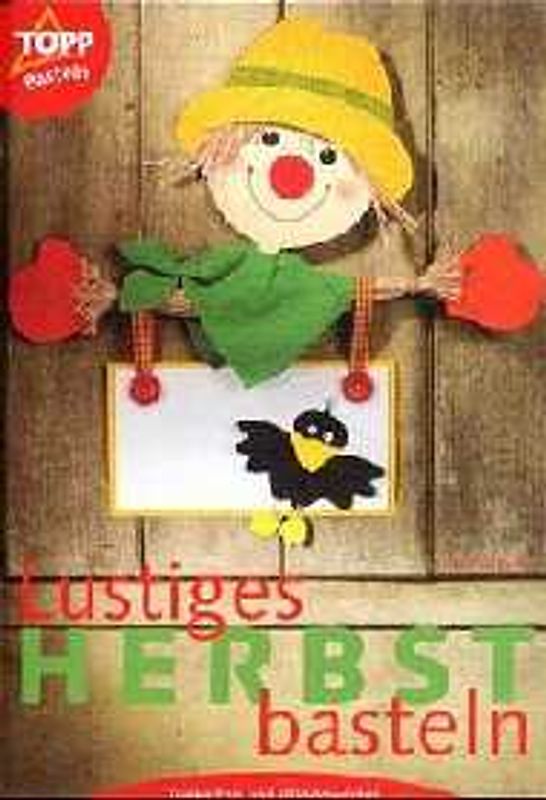 Lustiges Herbstbasteln. Tonkarton-Windowcolor