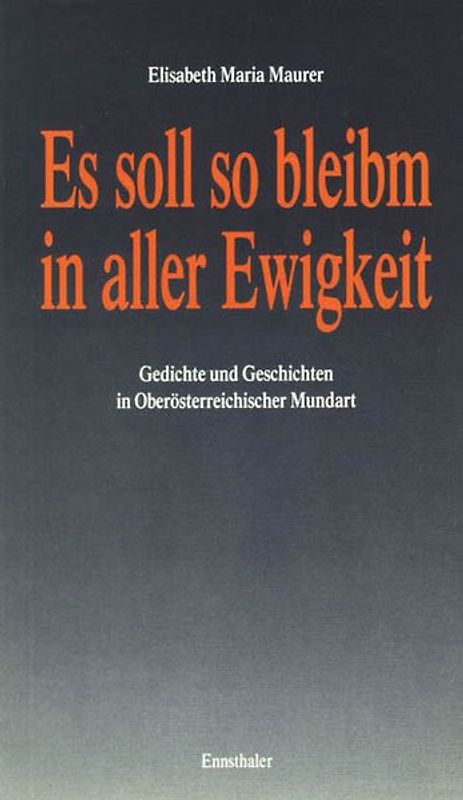 Es soll so bleibm in aller Ewigkeit