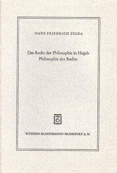 Das Recht der Philosophie in Hegels Philosophie des Rechts