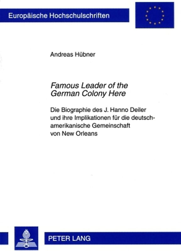 «Famous Leader of the German Colony Here»