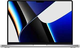 Apple MacBook Pro CTO avec Touch ID 14.2" (Ecran Liquid Retina XDR) Puce M1 Pro (CPU 10 coeurs, GPU 14 coeurs) 16 Go RAM 1 To SSD [fin 2021, clavier anglais, QWERTY] argent
