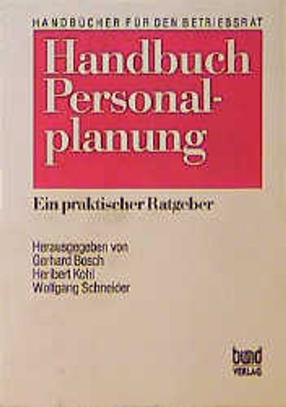 Handbuch Personalplanung
