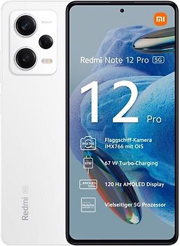 Xiaomi Redmi Note 12 Pro 5G Dual SIM 256 Go 8Go RAM blanc polaire