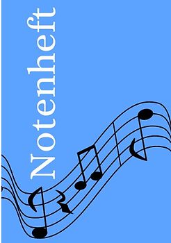 Notenheft: DIN A5 Notenlinienheft | 300 Seiten mit 12 Notenzeilen / Systeme pro Blatt | Papier 90g/m² | Musikheft mit Notenlinien