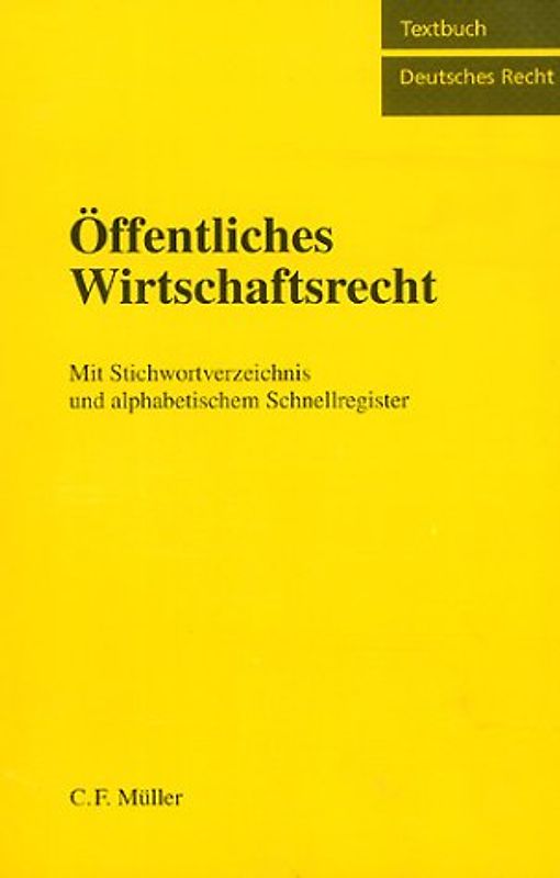 Öffentliches Wirtschaftsrecht