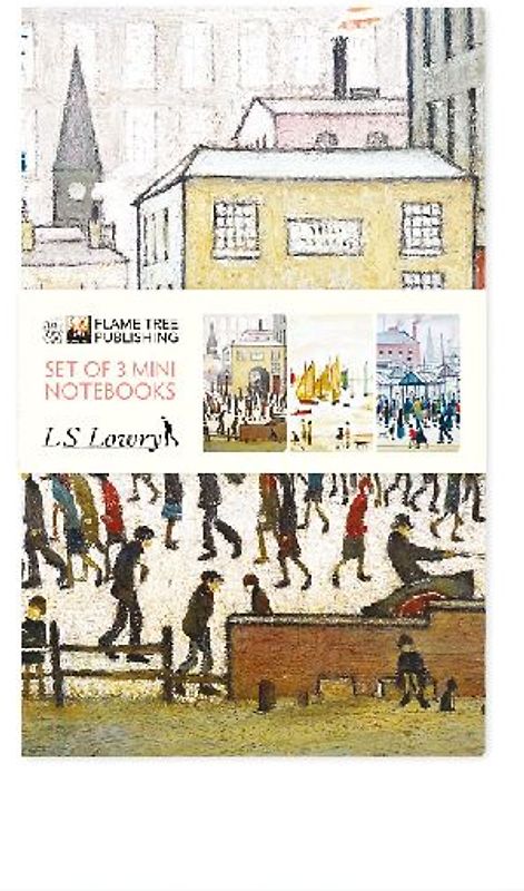 L.S. Lowry Set of 3 Mini Notebooks