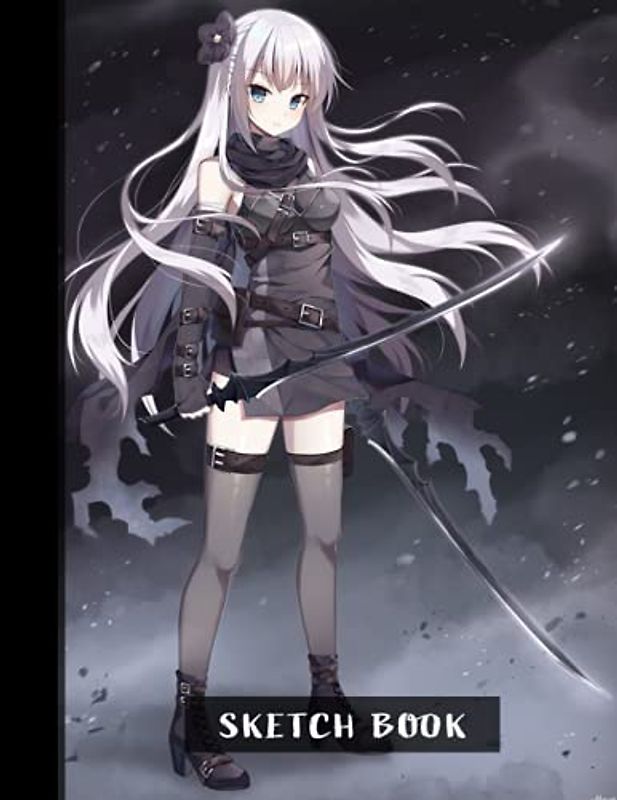 Anime Sketchbook: Fantasy Moe Anime Cute Girl Sketch Book Series for Teen, Girls and Boys - Volume 291: 8.5" x 11" size, 100 Blank Papers for Drawing, Doodling, and Writing