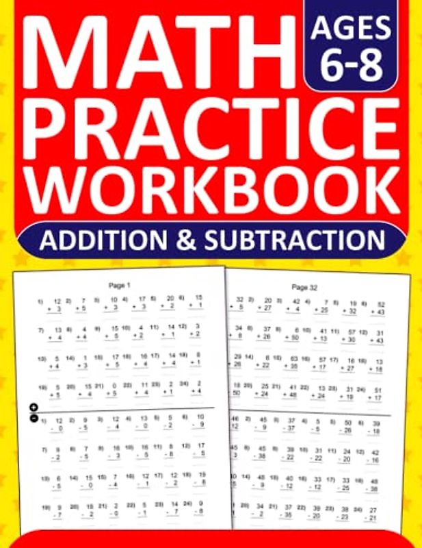 Addition and Subtraction Math Workbook For Grades 1-2 With Answers: Math Practice Workbook For 1st and 2nd Grades With Addition & Subtraction ... | Math Exercises For Homeschool and Revision