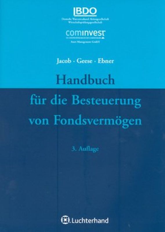Handbuch für die Besteuerung von Fondsvermögen