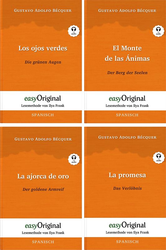 Gustavo Adolfo Bécquer Kollektion (Bücher + Audio-Online) - Lesemethode von Ilya Frank
