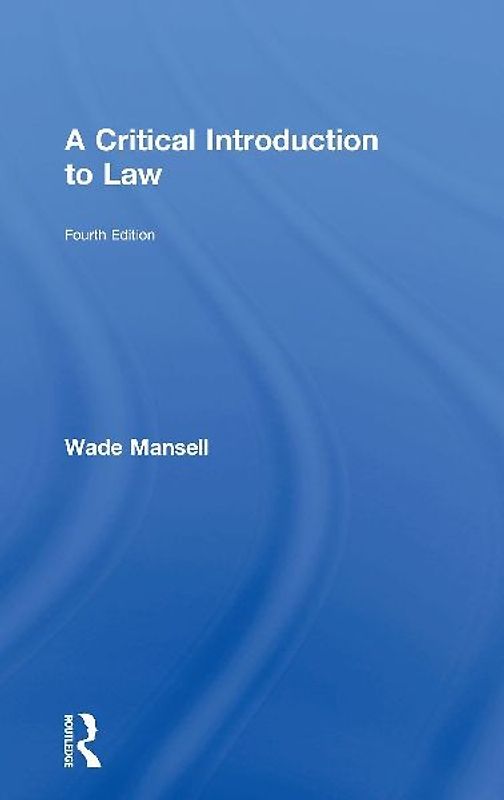A Critical Introduction to Law