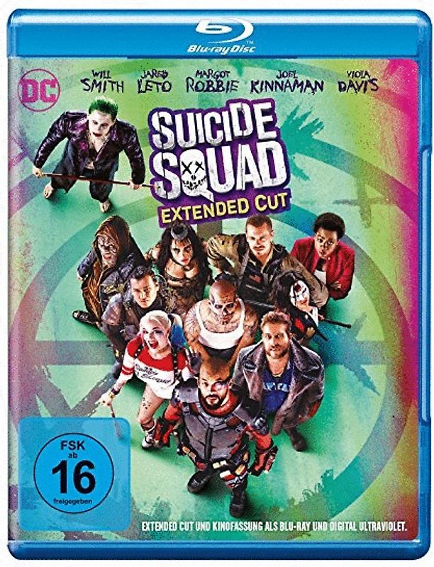 Suicide Squad [Extended Cut + Kinofassung, 2 Discs] Blu-ray Disc