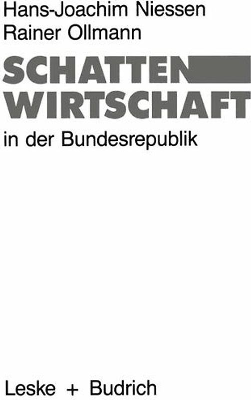Schattenwirtschaft in der Bundesrepublik