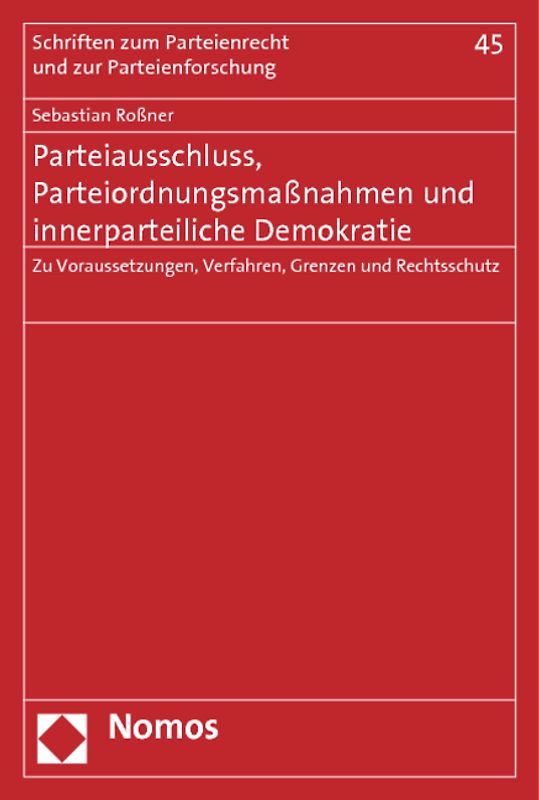 Parteiausschluss, Parteiordnungsmaßnahmen und innerparteiliche Demokratie