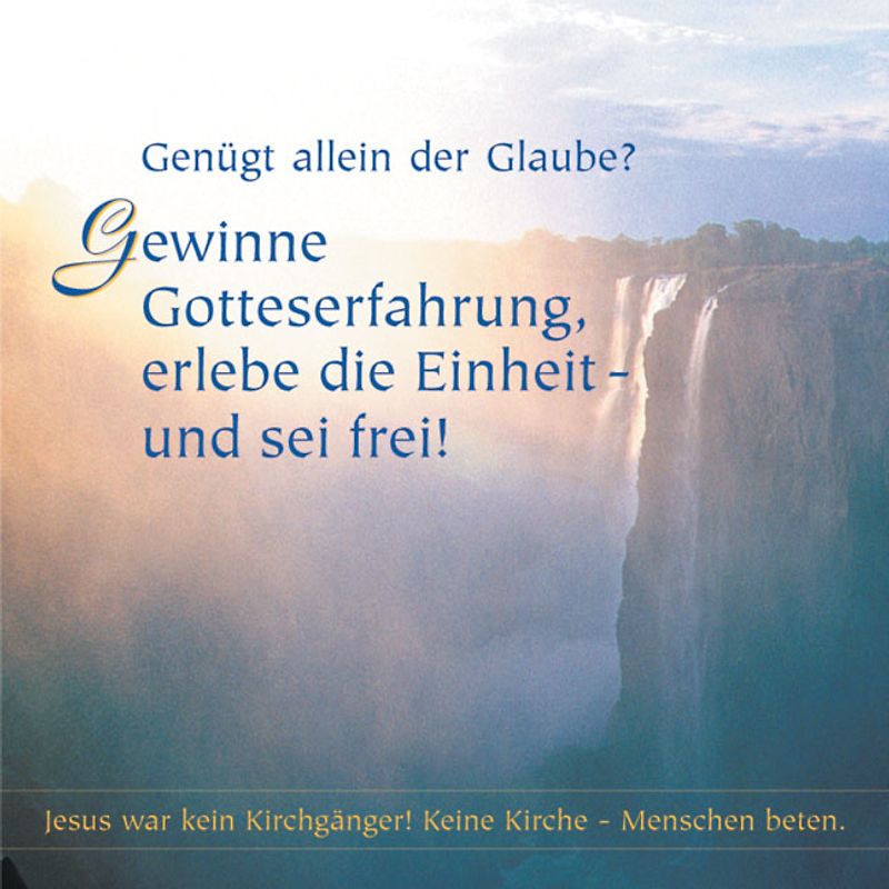 Genügt allein der Glaube?