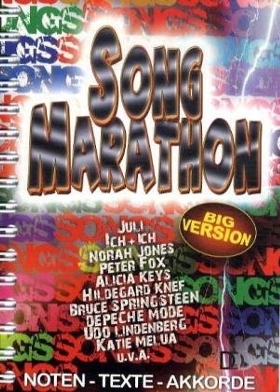 Song Marathon - Big Version. Noten - Texte - Akkorde