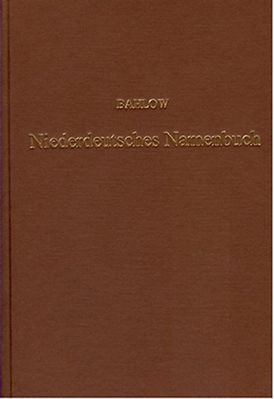 Niederdeutsches Namenbuch