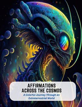 Affirmations Across the Cosmos: A Colorful Journey Through an Extraterrestrial World