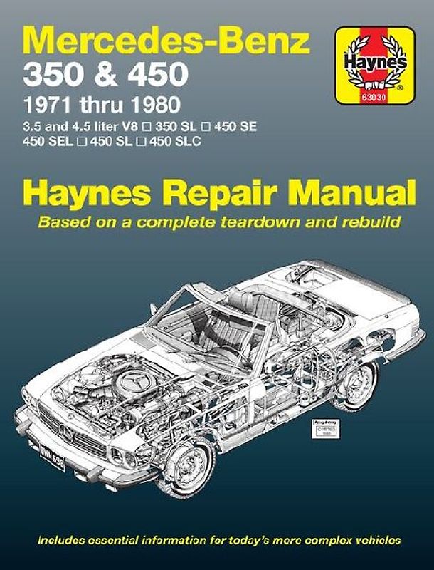 Mercedes-Benz 350 and 450 V8, 1971-1980 (Haynes Owners Workshop Manuals) - Haynes, J. H.