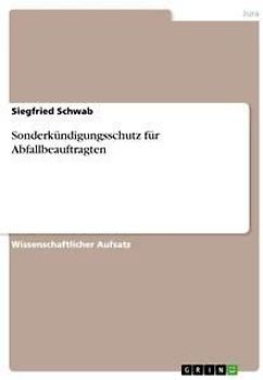 Sonderkündigungsschutz für Abfallbeauftragten