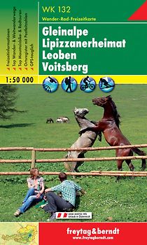 WK 132 Gleinalpe - Lipizzanerheimat - Leoben - Voitsberg, Wanderkarte 1:50.000