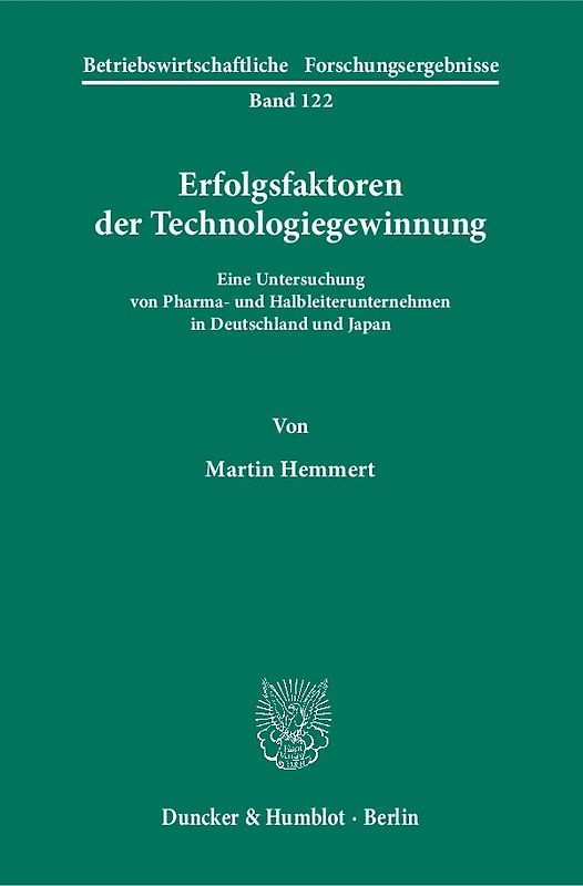 Erfolgsfaktoren der Technologiegewinnung.
