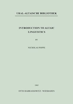 Introduction to Altaic Linguistics