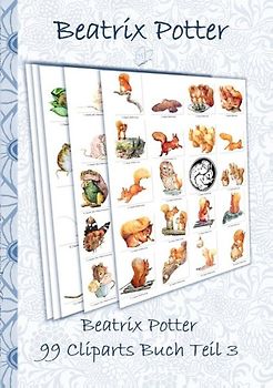 Beatrix Potter 99 Cliparts Buch Teil 3 ( Peter Hase )