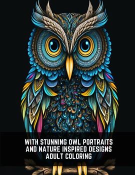 With Stunning Owl Portraits and Nature Inspired Designs Adult Coloring: 50 Unique Owl Designs for Relaxation
