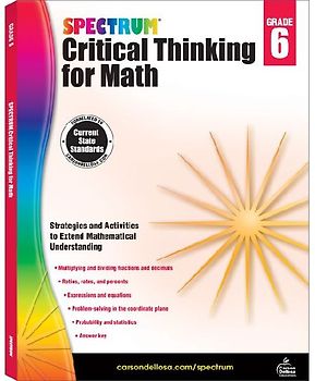 Spectrum Critical Thinking for Math, Grade 6